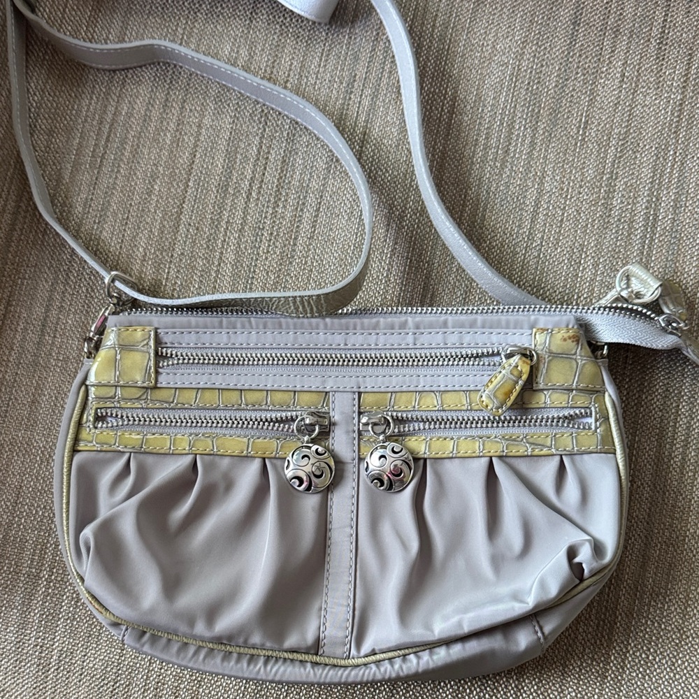 Brighton Gray and Yellow Crossbody Bag